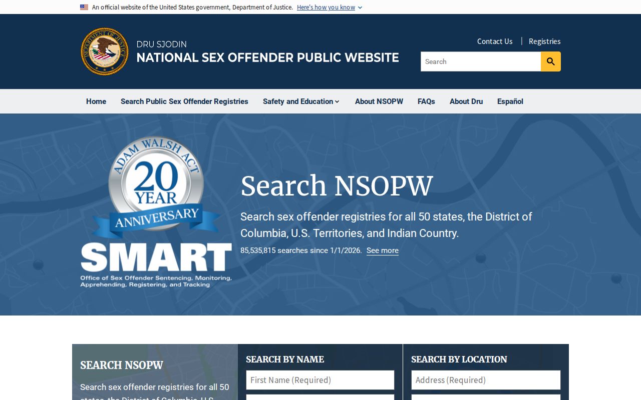 National search for Presque Isle County sex offender registry checks across states
